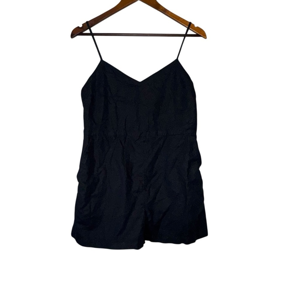 Women's Gap Chic Black Plain Solid Romper - image 1